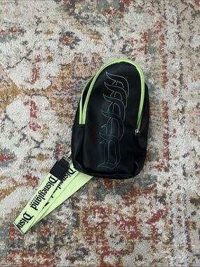 Disneyland Neon Trim Black Crossbody Sling Bag